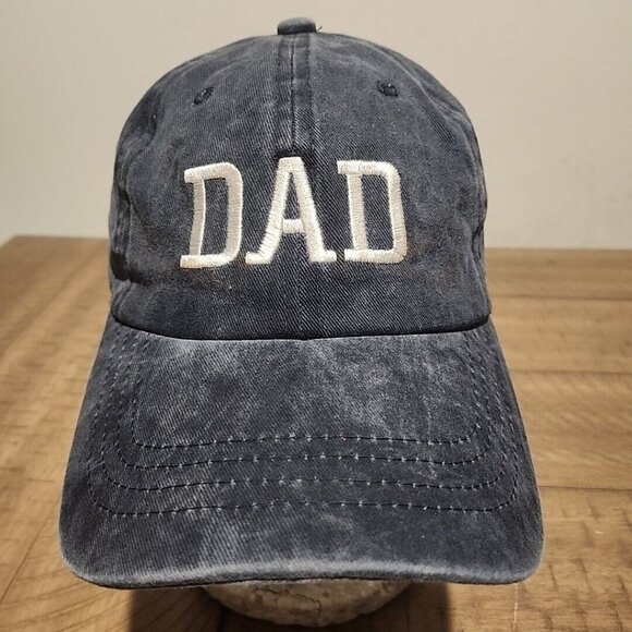 Nissi Dad Hat - Baseball Cap - Faded Blue Denim Look - Adjustable Strap Back - Picture 1 of 6